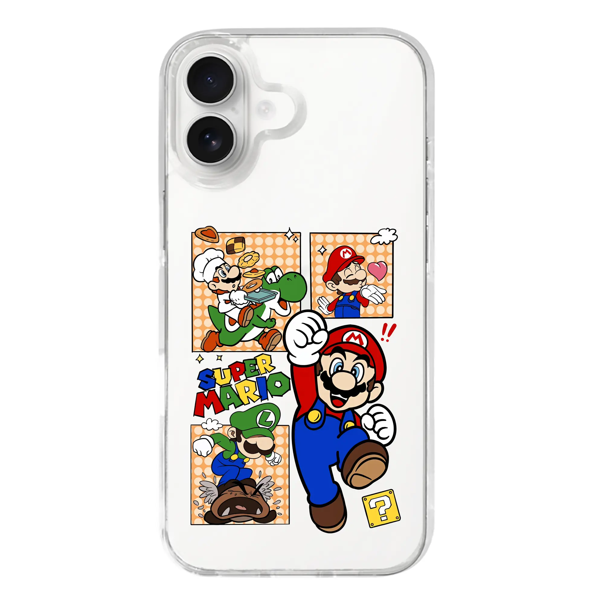 マリオ グッズ マリオ - iPhone 17シリーズ 透明スマホケース – 薄型・耐衝撃・精密フィット保護カバー